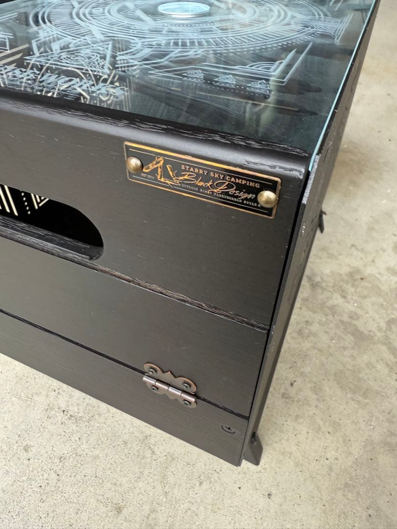 黒 FUKUBAKO クリスタル天板セット