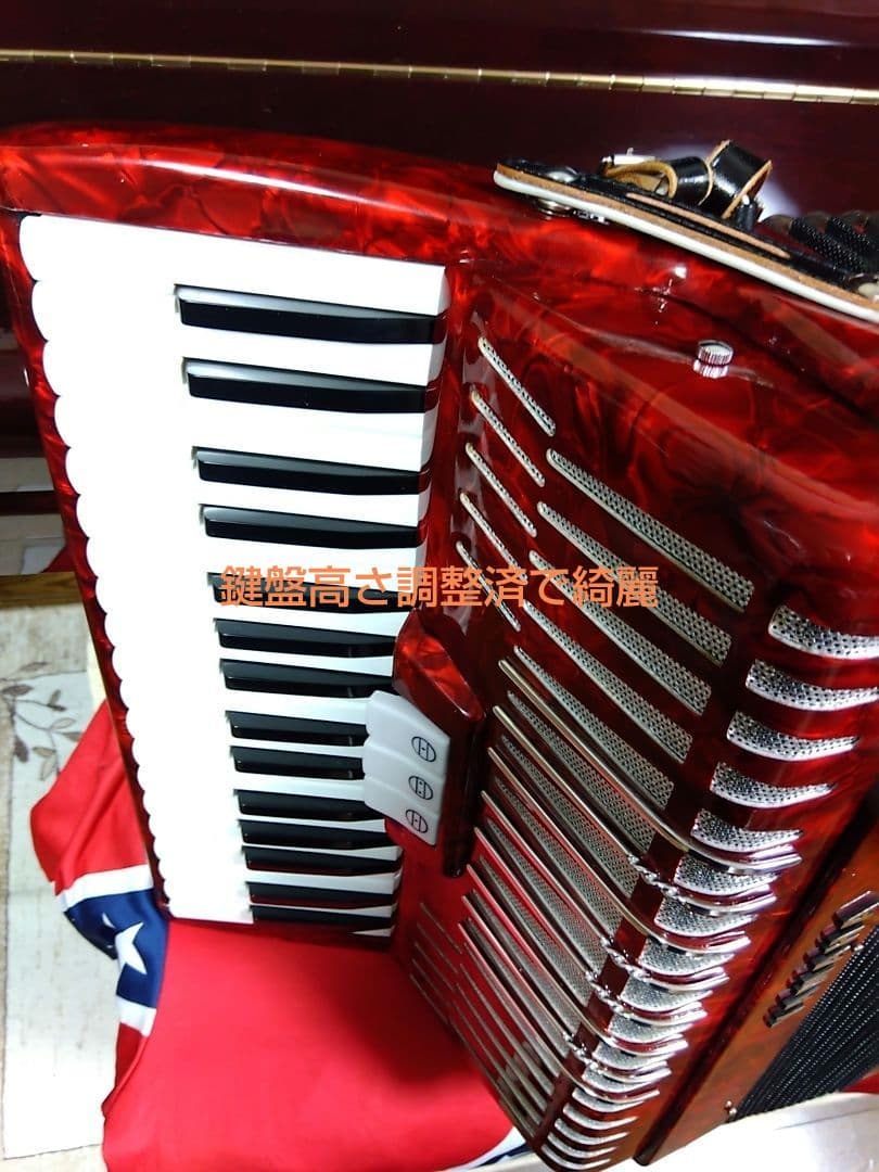 【美品即演奏可】YAMAHA YA48アコーディオン独奏高級モデル整備簡易調律済
