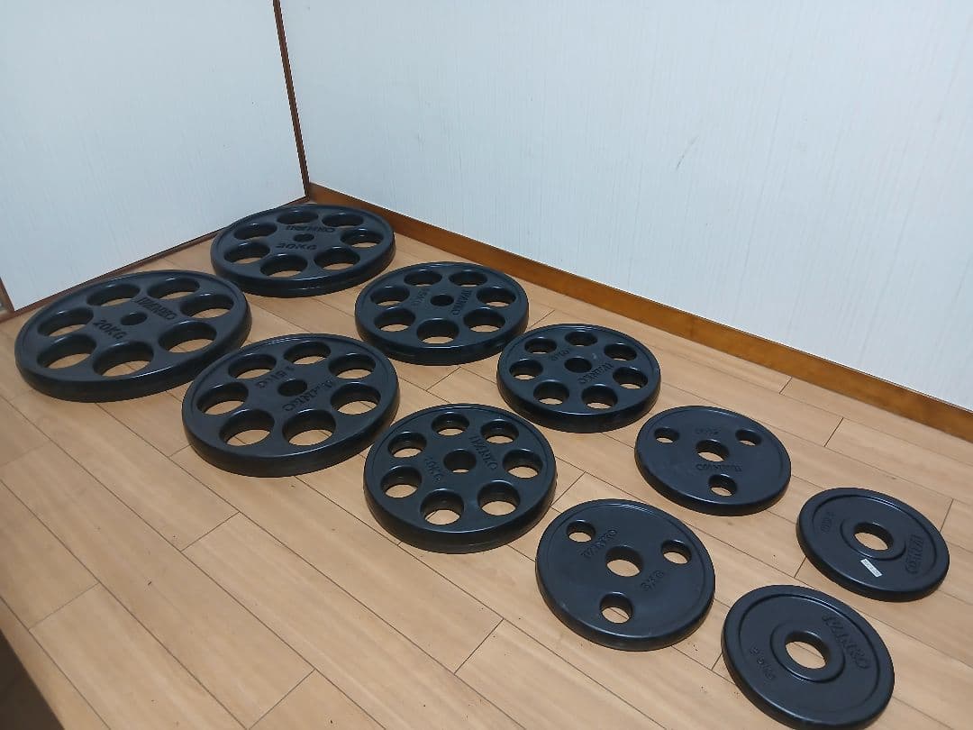 IVANKOイヴァンコ オリンピックプレートセット計105kg 穴径50mm