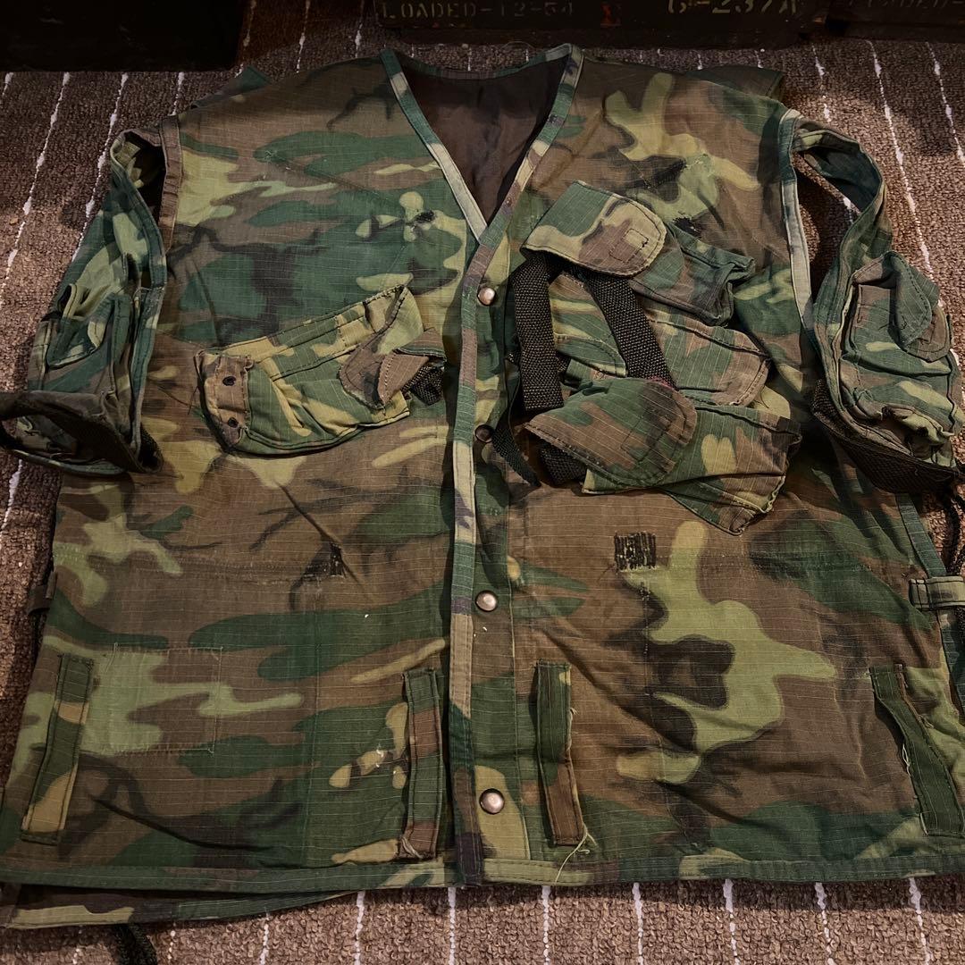 実物生地　ベトナム戦以降　SEALs ベスト　特殊部隊　米軍　補修あり