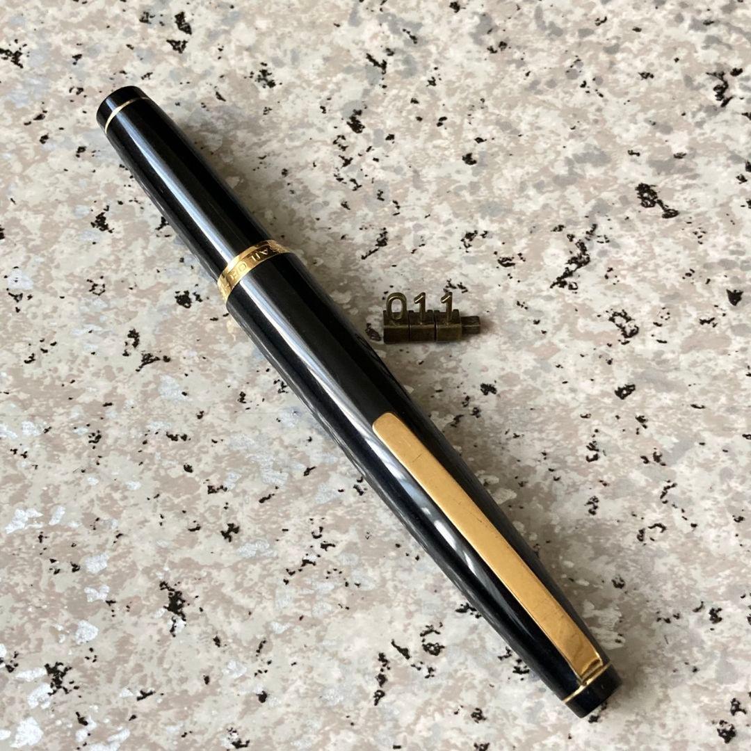 #011 オーバーホール済み 万年筆 SAILOR ショート象嵌 23k