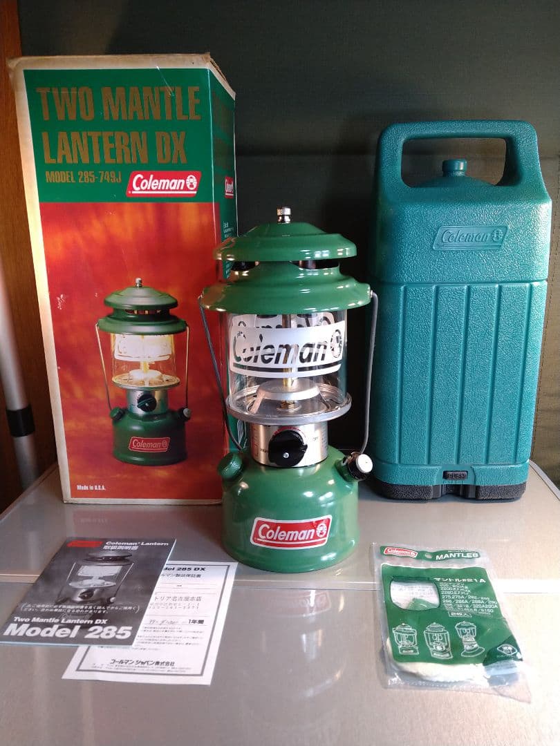 廃盤美品！コールマン　２８５-７４９J　デラックスランタン　人気のアマガエル色！