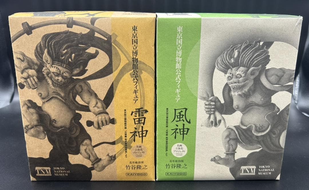 海洋堂 東京国立博物館公式 雷神 風神 屏風図 フィギュア 2体セット 俵屋宗達