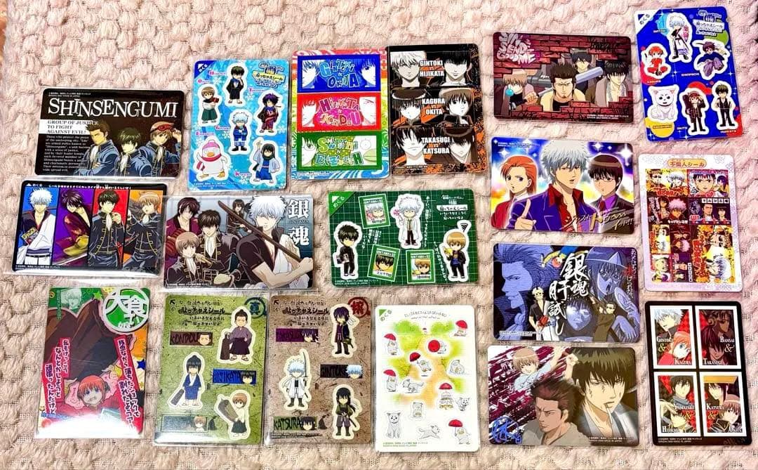 【希少 美品】18枚 銀魂 カードガム シールカード多数 厳選 激レアセット！