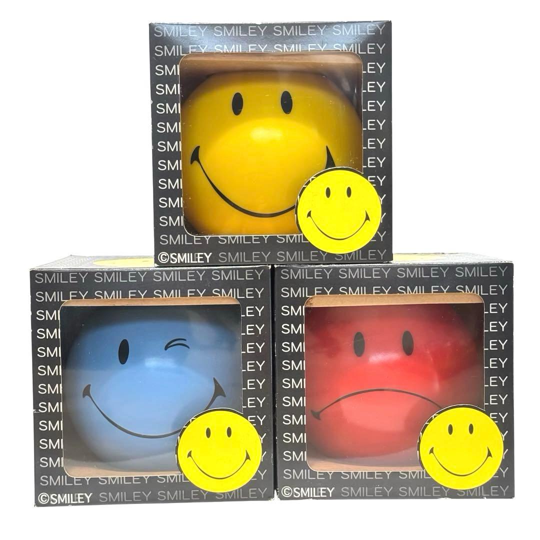 スマイル Smiley バンク 貯金箱 3色セット【非売品】