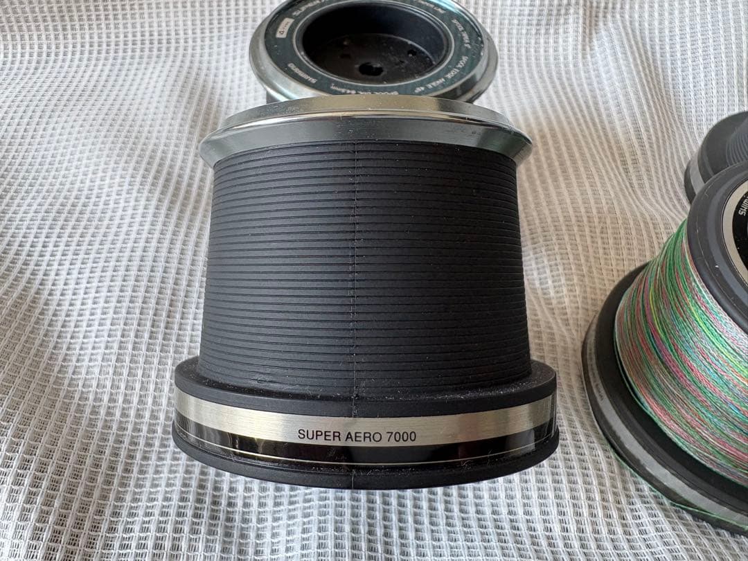 遠投リール　シマノスーパーエアロ替スプール６個