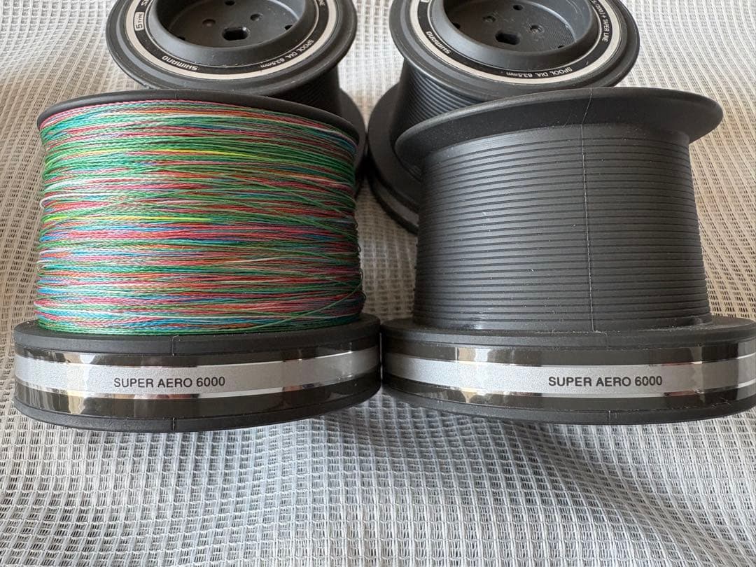 遠投リール　シマノスーパーエアロ替スプール６個