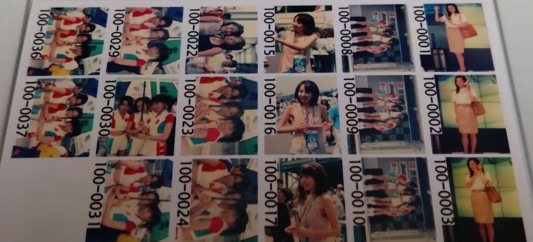 レースクイーン　写真　はがきサイズ　37枚　坂間恵　田中彩　ほか　アイドル