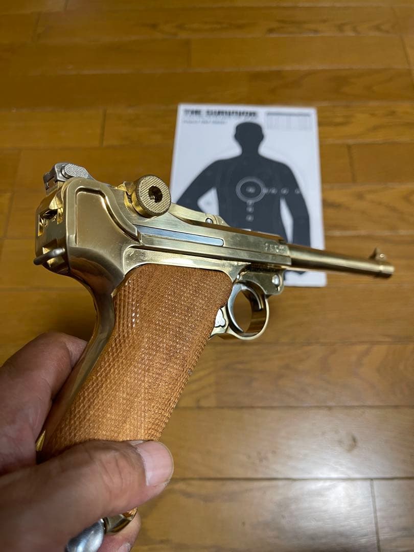 時田しろくま ルガーP08 マルシン　おまけPPK固定ガスGUN