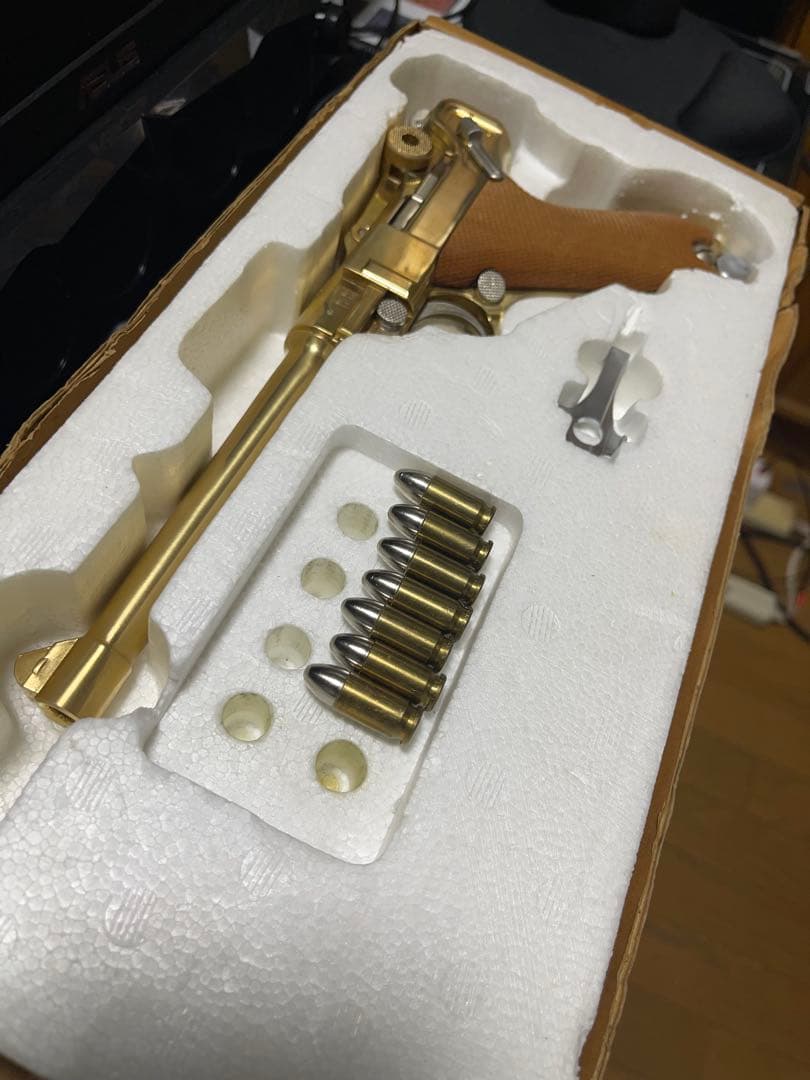 時田しろくま ルガーP08 マルシン　おまけPPK固定ガスGUN