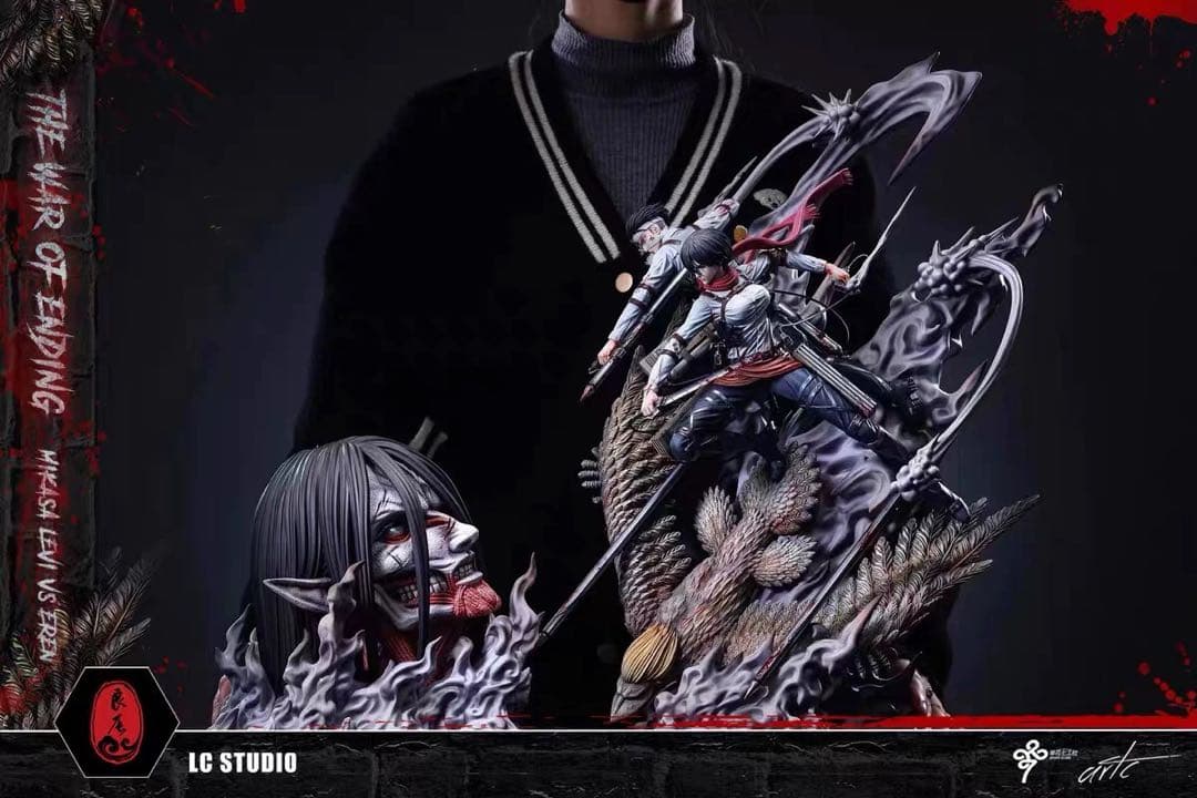 進撃の巨人 ミカサ・アッカーマン 始祖の巨人 フィギュア ガレージキット