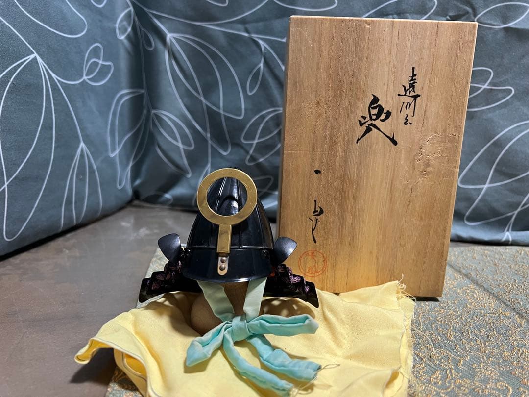甲冑師 加藤一冑 椎像蛇の目前立兜 小堀遠州 戦国武将 兜 置物