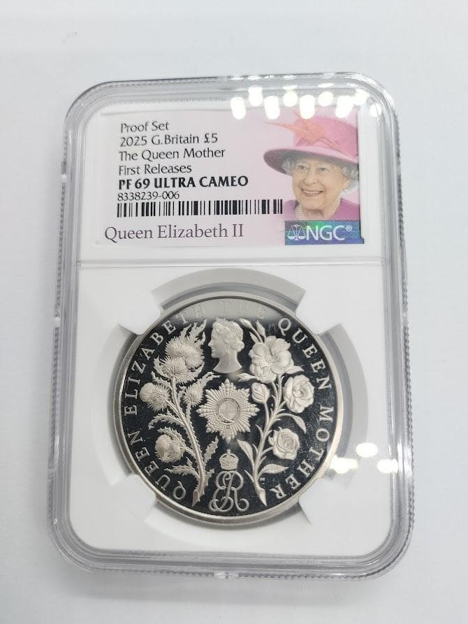 NGC PF69 ウルトラカメオ 2025 イギリス 白銅貨 クイーンズマザー
