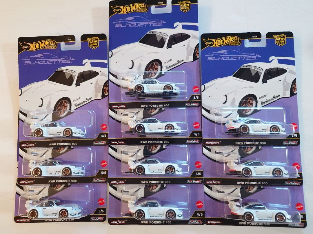 ホットウィール　1/64　シルエットRWB ポルシェ930 10台セット 未開封