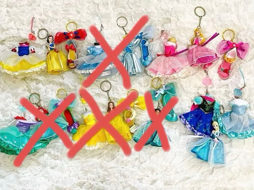 最終値下！ディズニープリンセス キーホルダー ドレス 靴 ハイヒール