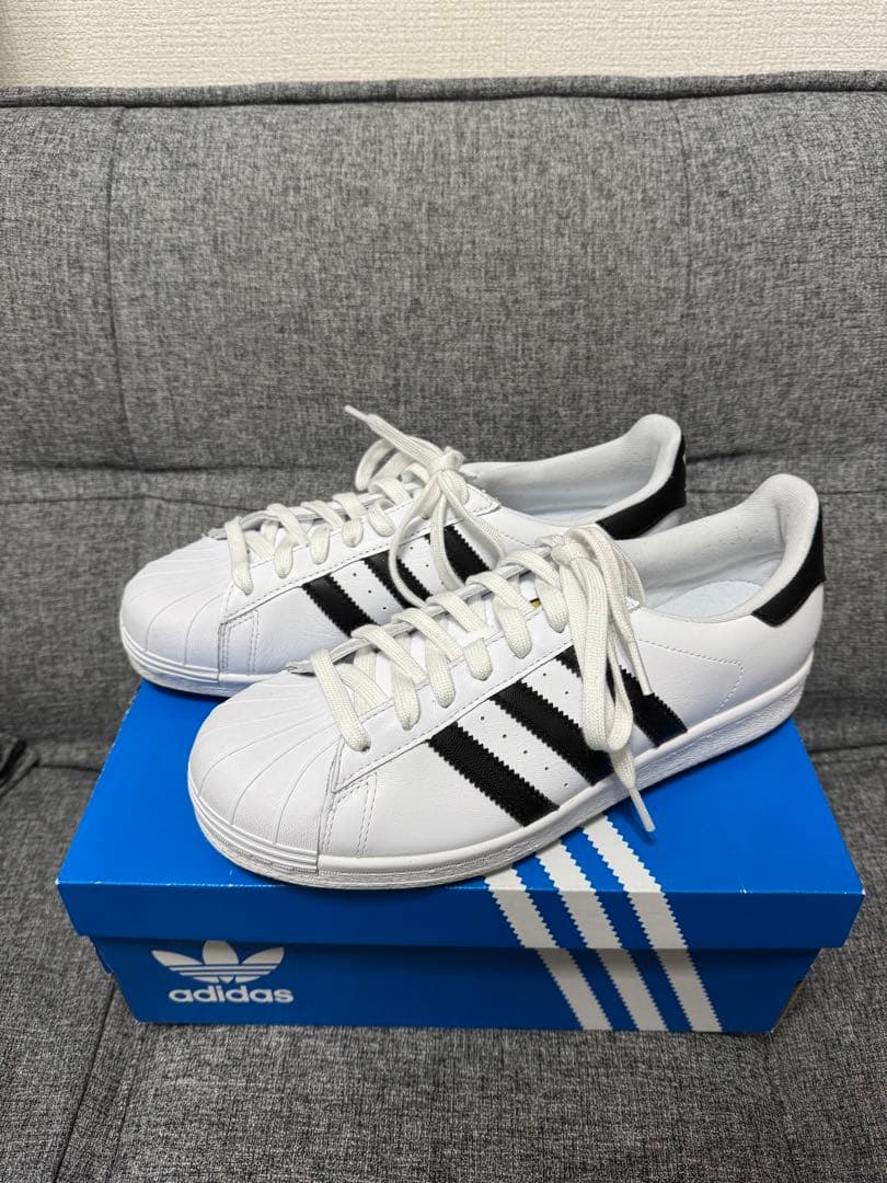 【美品】adidas superstar ゴルフシューズ　25.5cm
