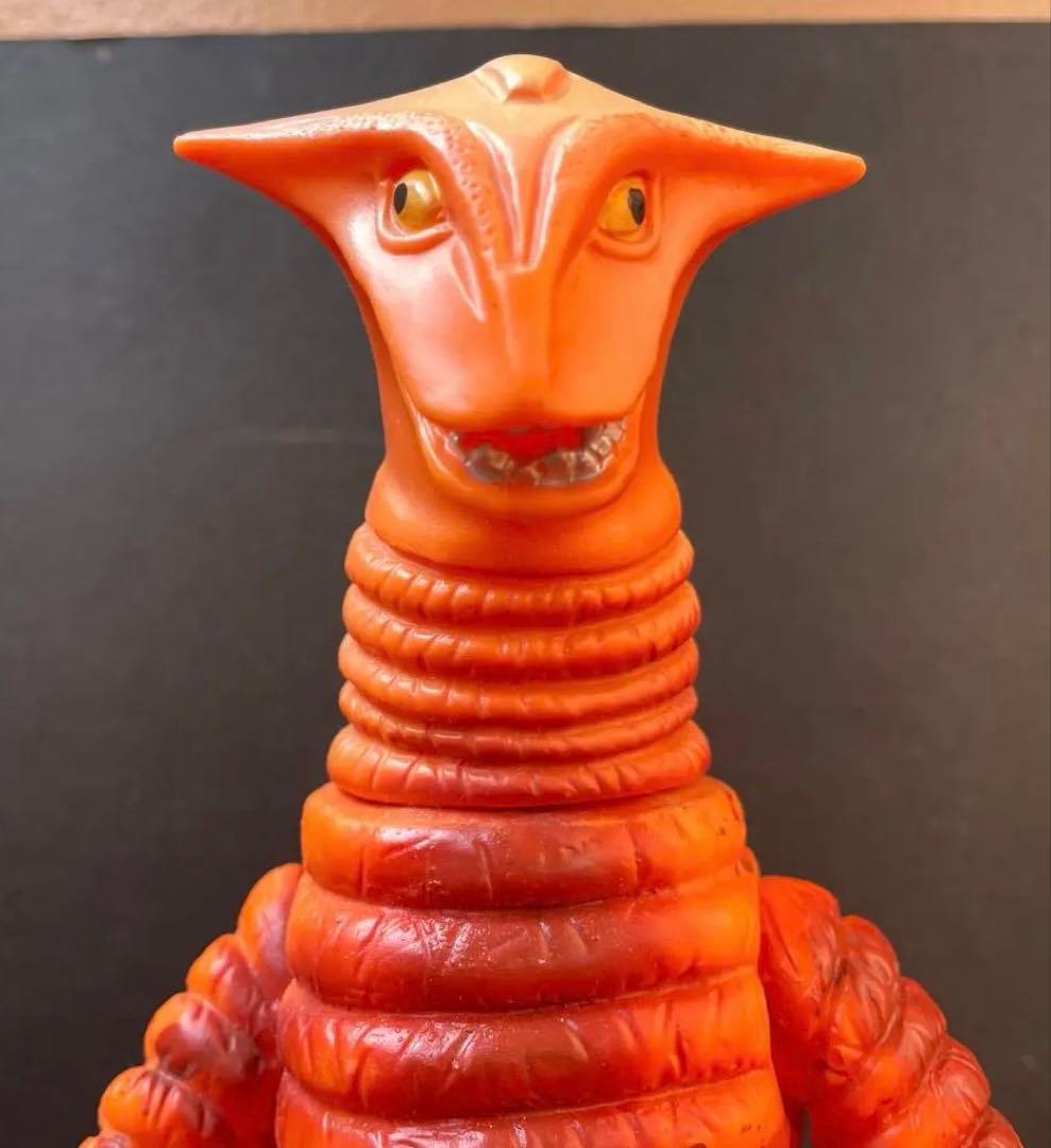 ブルマァク　帰マン　サドラー　 オレンジ成型　ソフビ　公開当時　工場流出品