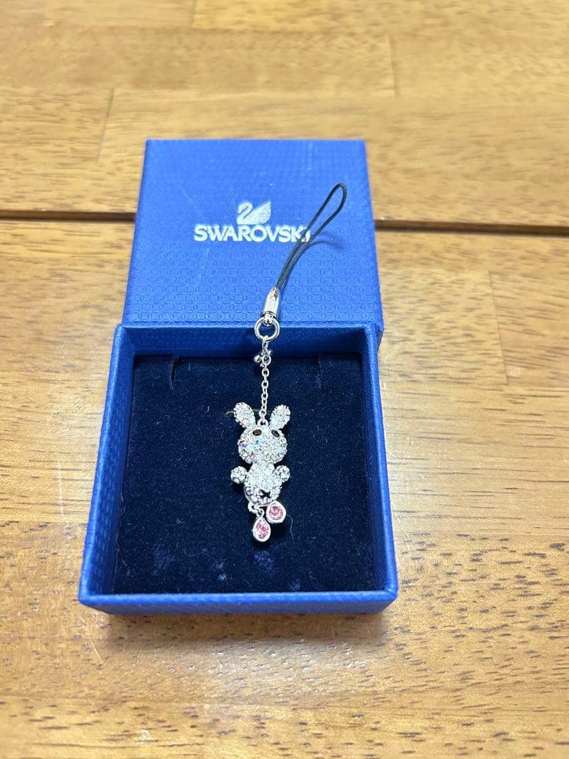 Swarovski ウサギ ストラップ 専用ボックス付き