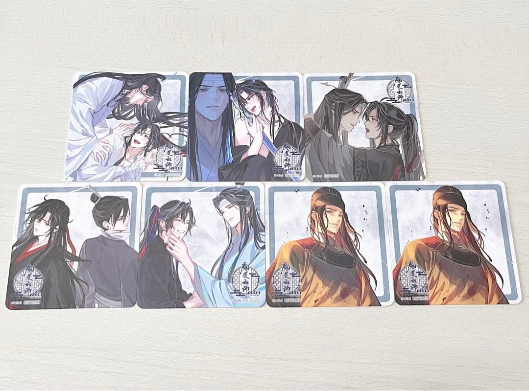 魔道祖師 公式茶屋 コースター 7枚セット