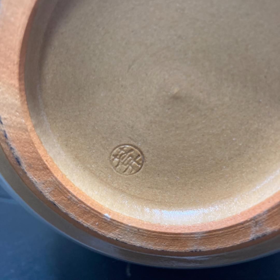 京焼　清水焼　陶あん　白掛牡丹　花瓶　陶器製　日本製　花生　しろがけぼたん