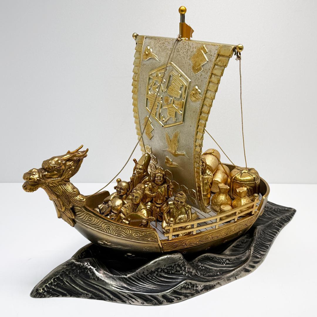 希少品 激レア 掘り出し物 宝船 七福神 全長 47cm