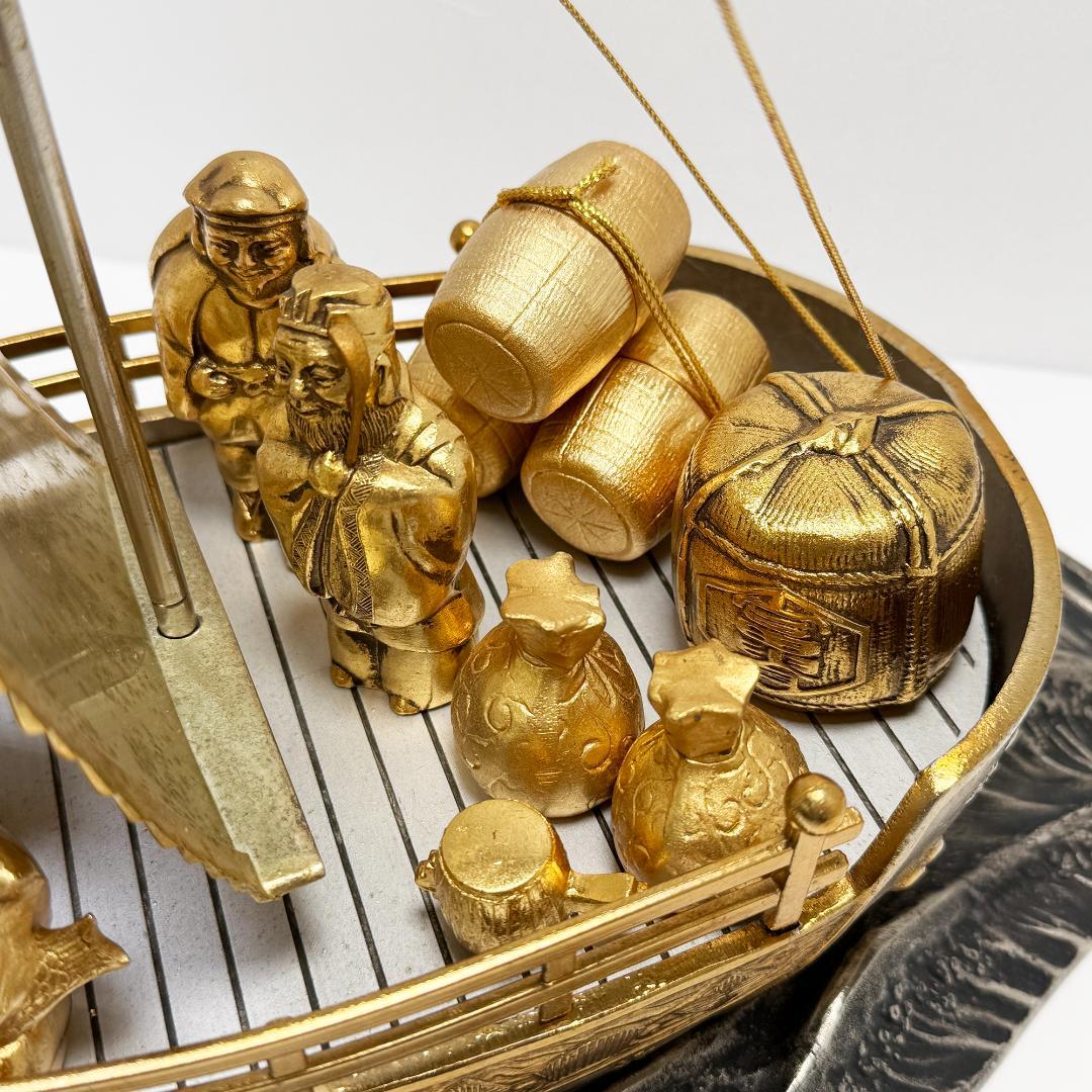 希少品 激レア 掘り出し物 宝船 七福神 全長 47cm