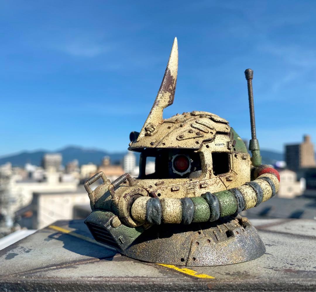 EXCEED MODEL ザクヘッド② 指揮官機　現地改修　塗装完成品