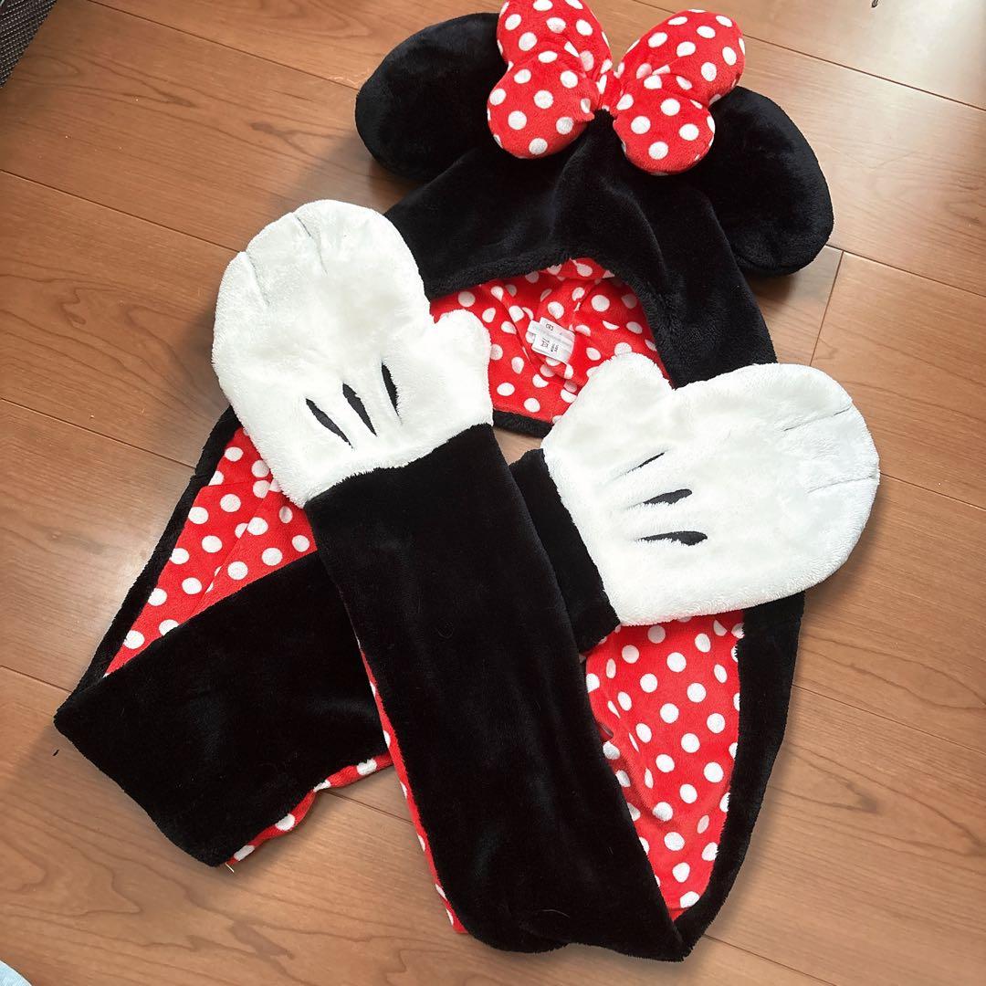 Dハロ ミニーマウス ファンキャップ　マフラー