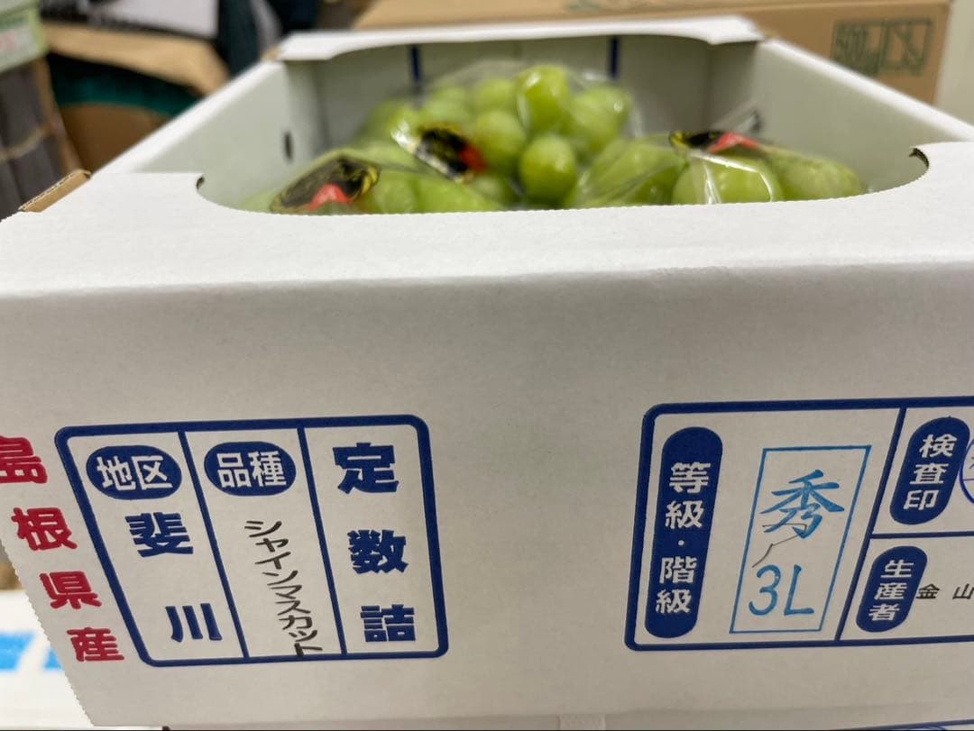 69【島根県産】シャインマスカット約2キロ(3〜5房)×2