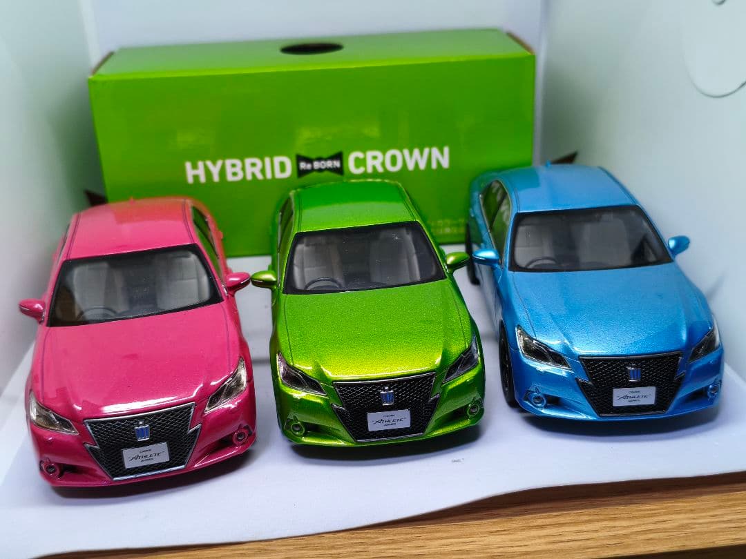 3台セット　クラウンアスリート　カラーサンプル　1/30　ミニカー　色見本