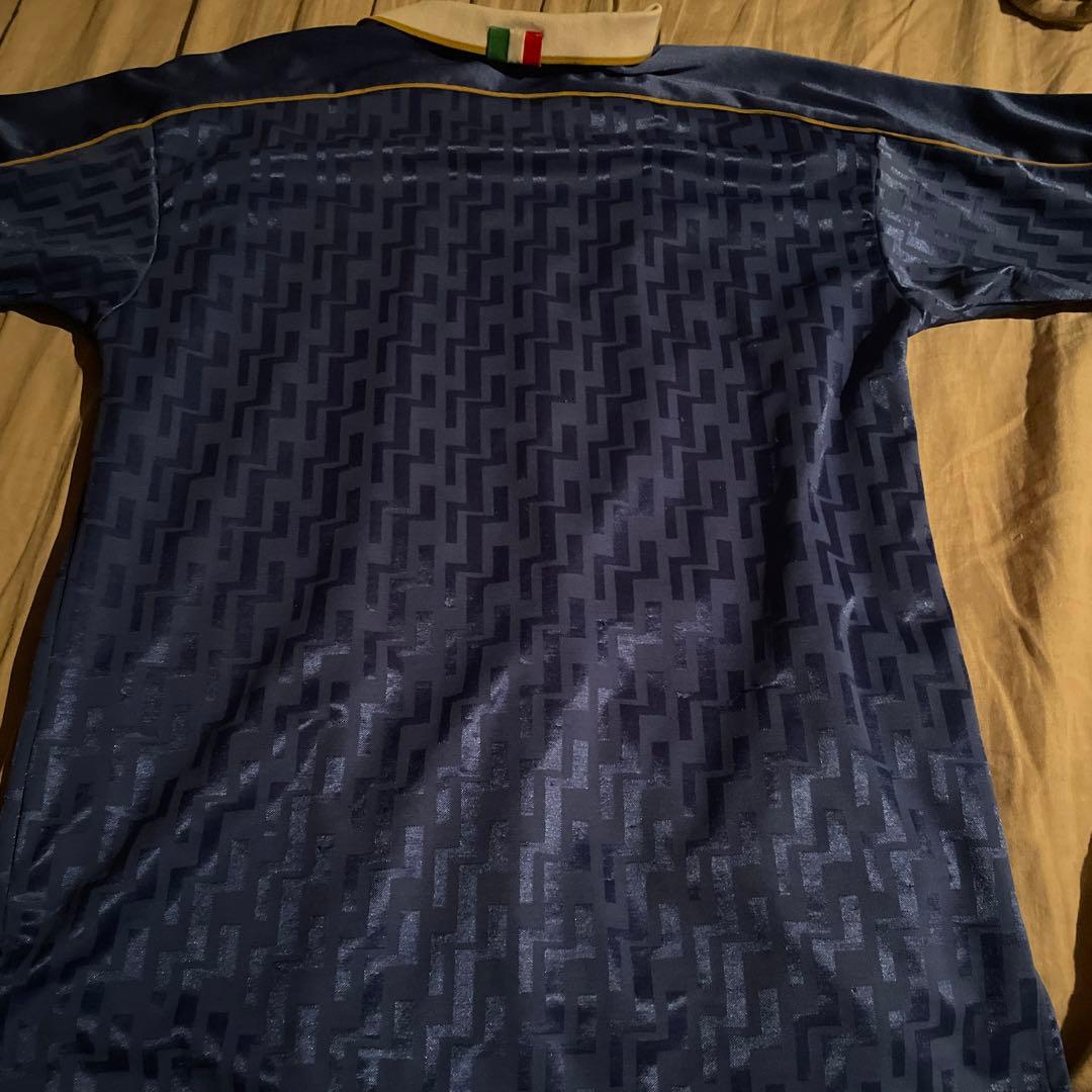 ウェア 90s NIKE soccer italy game shirts M blue