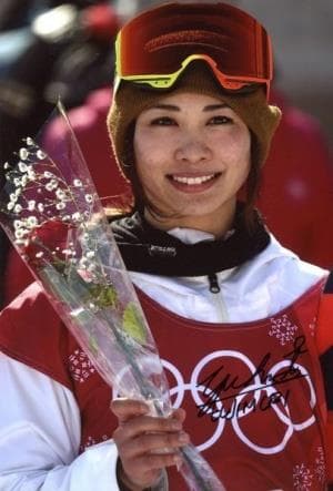 冬季オリンピック　メダリスト　証明書付き　藤森　由香 直筆サイン入りフォト