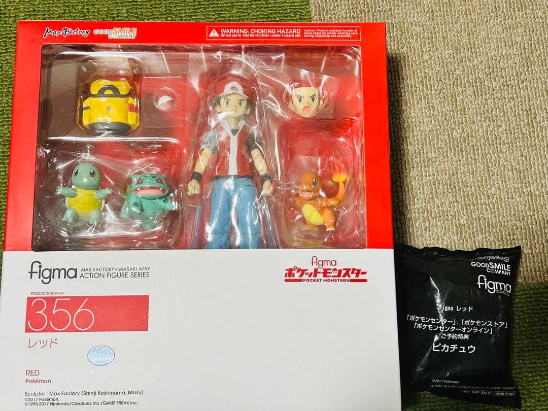 figma レッド　ポケモン　特典:ピカチュウ付き