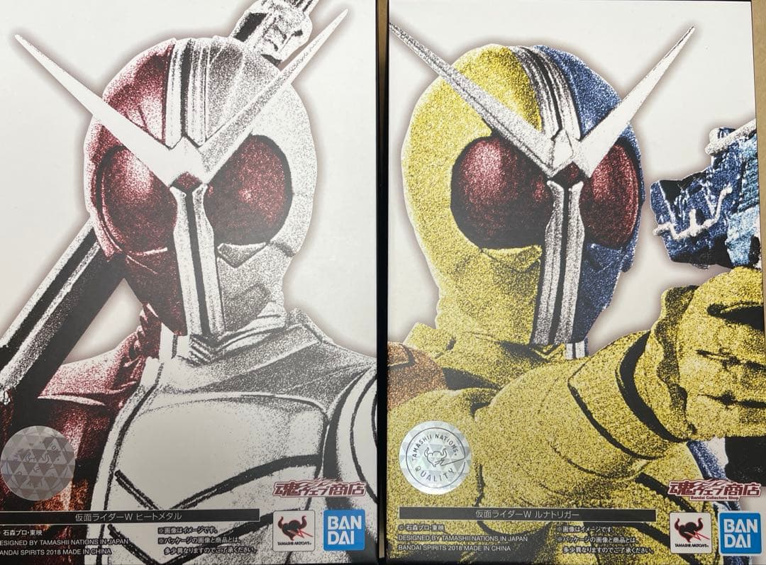 ポ*チ様 S.H.フィギュアーツ 真骨彫　仮面ライダーダブル　ヒートメタル&ルナ