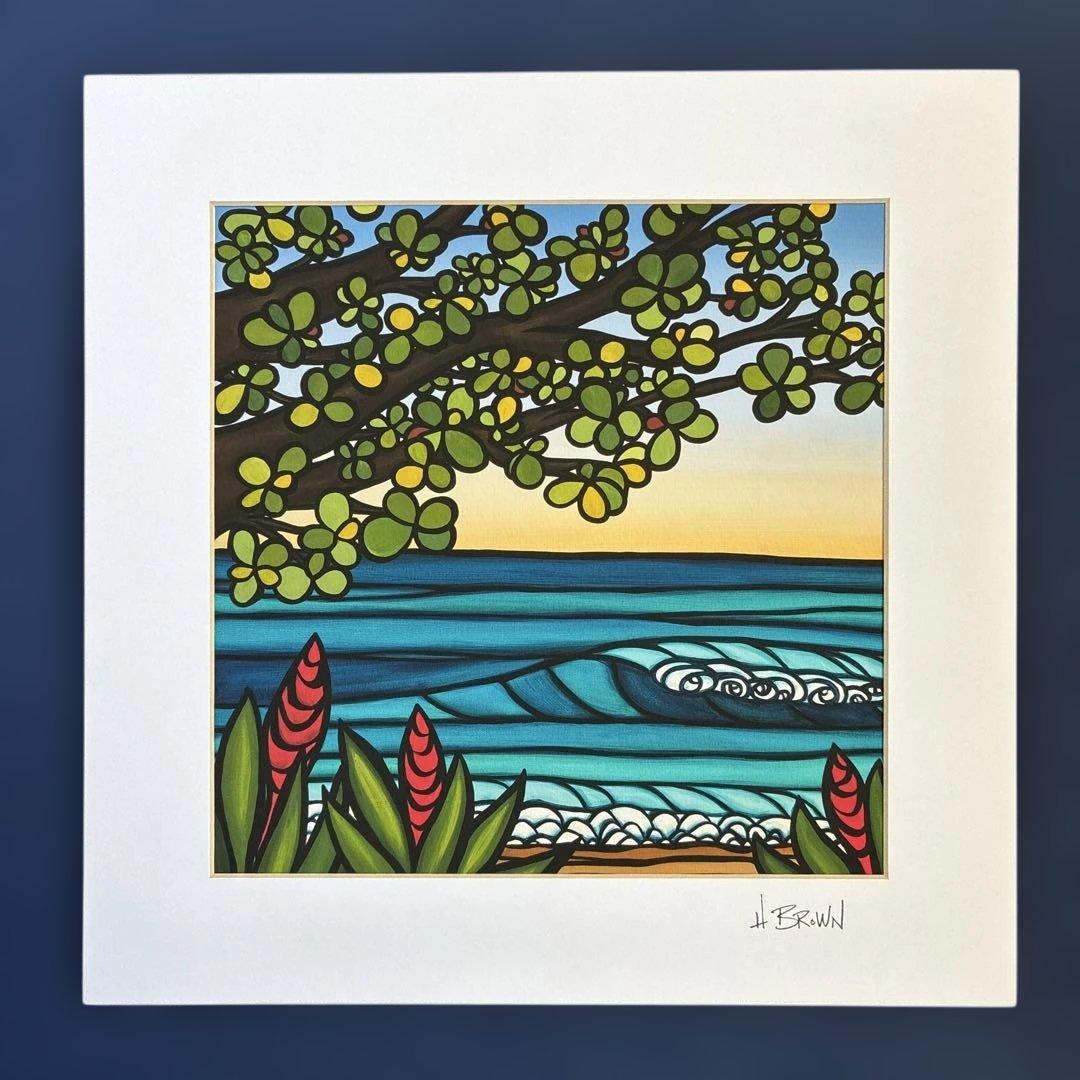 ヘザー ブラウン 『 Kamane Sunset 』約304ｍｍ × 304ｍｍ