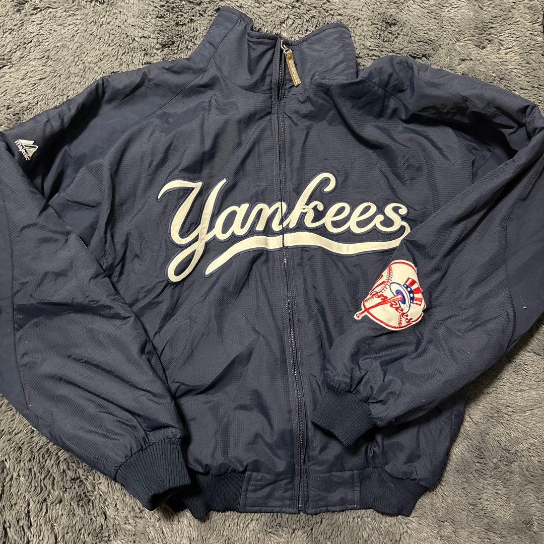 Yankees フルジップジャケット ネイビー