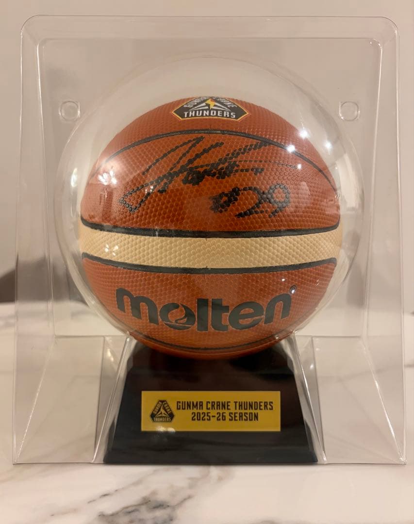 群馬クレインサンダーズ 選手直筆サイン入りミニボール 細川一輝選手