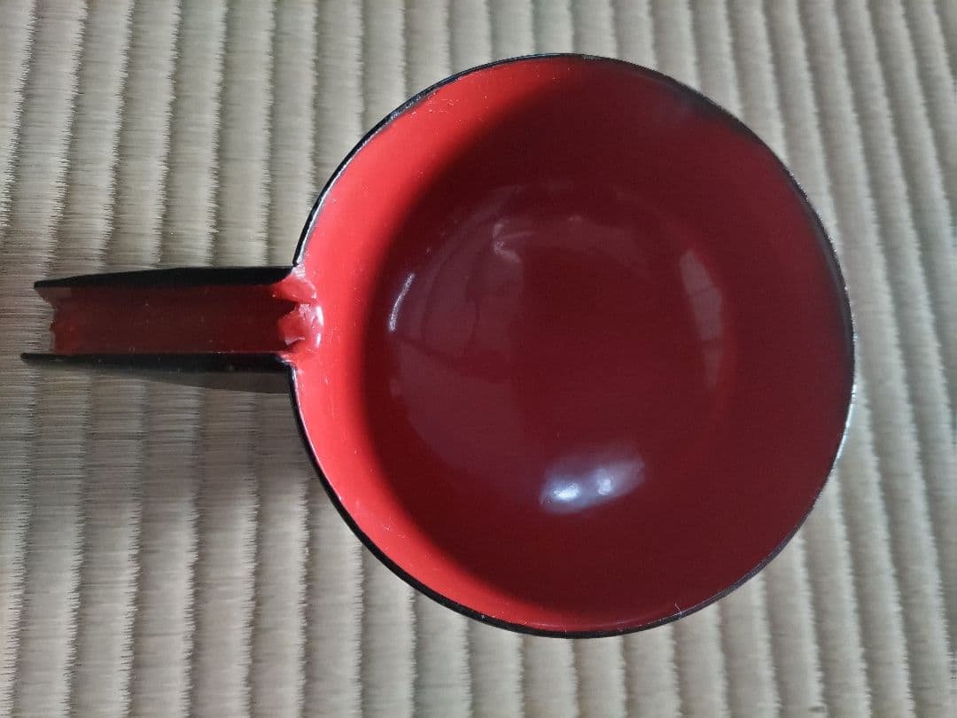 根来　漆　片口　江戸