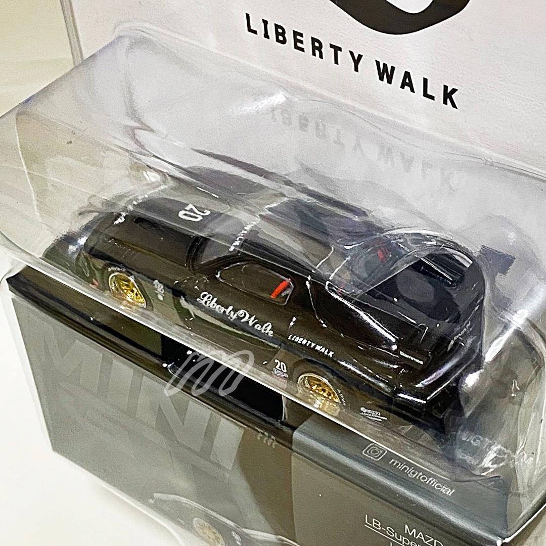 MINIGT RX-7 LB-スーパーシルエット Liberty Walk BK