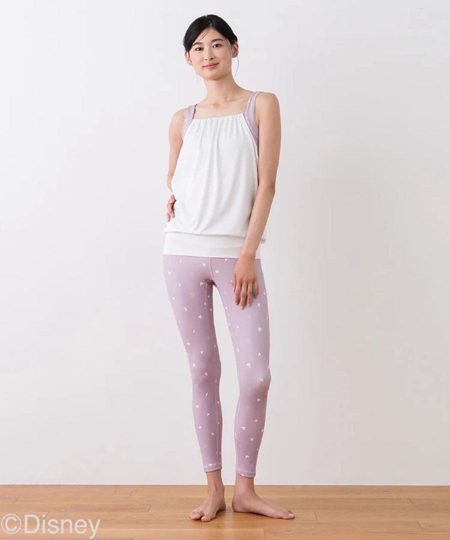 【SUKALA】レイヤードタンク＆レギンスセットアップ　ミニーマウス　Sサイズ