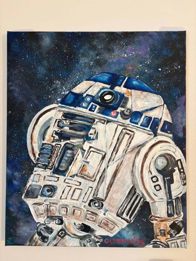 R2-D2 アクリル画