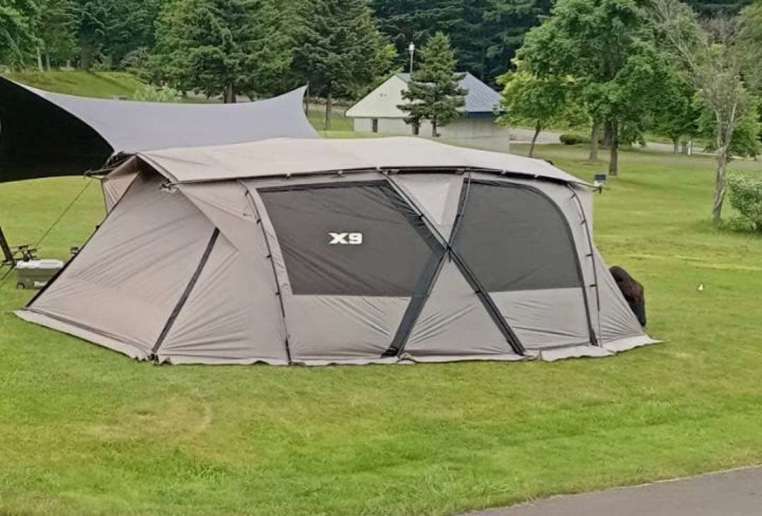 短期間大幅値下げ！KZM X9 大型テント ファミリー 4〜5人用