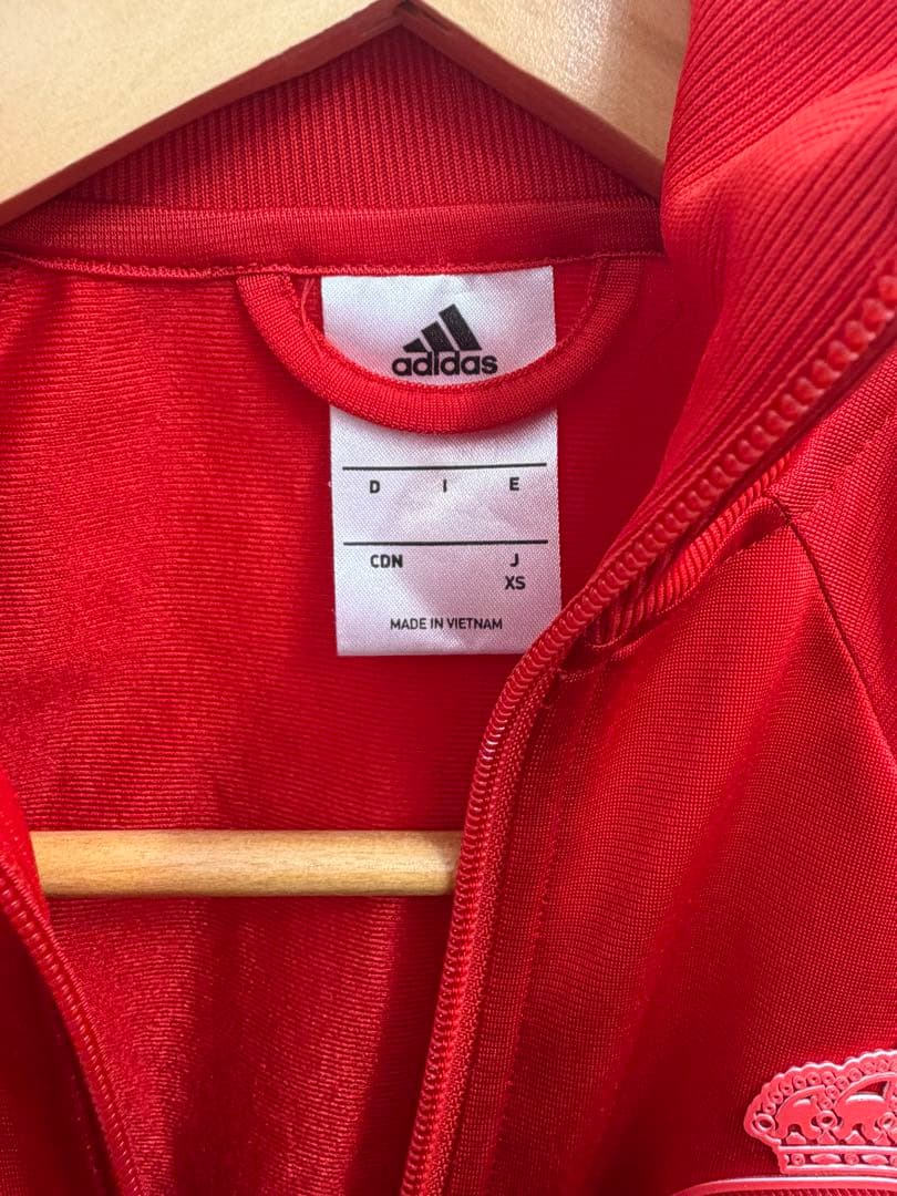 adidas レアル・マドリード ジャケット レッド ドリルトップ