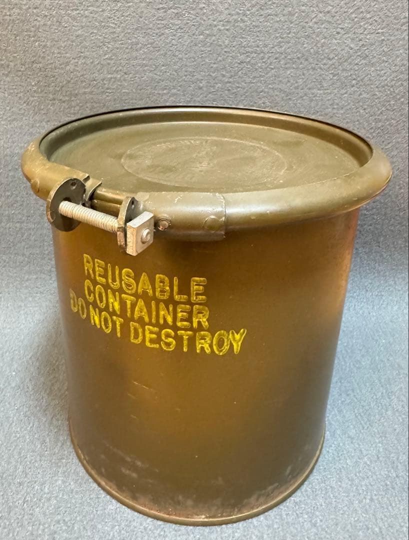 米軍 実物 再利用コンテナ ドラム缶