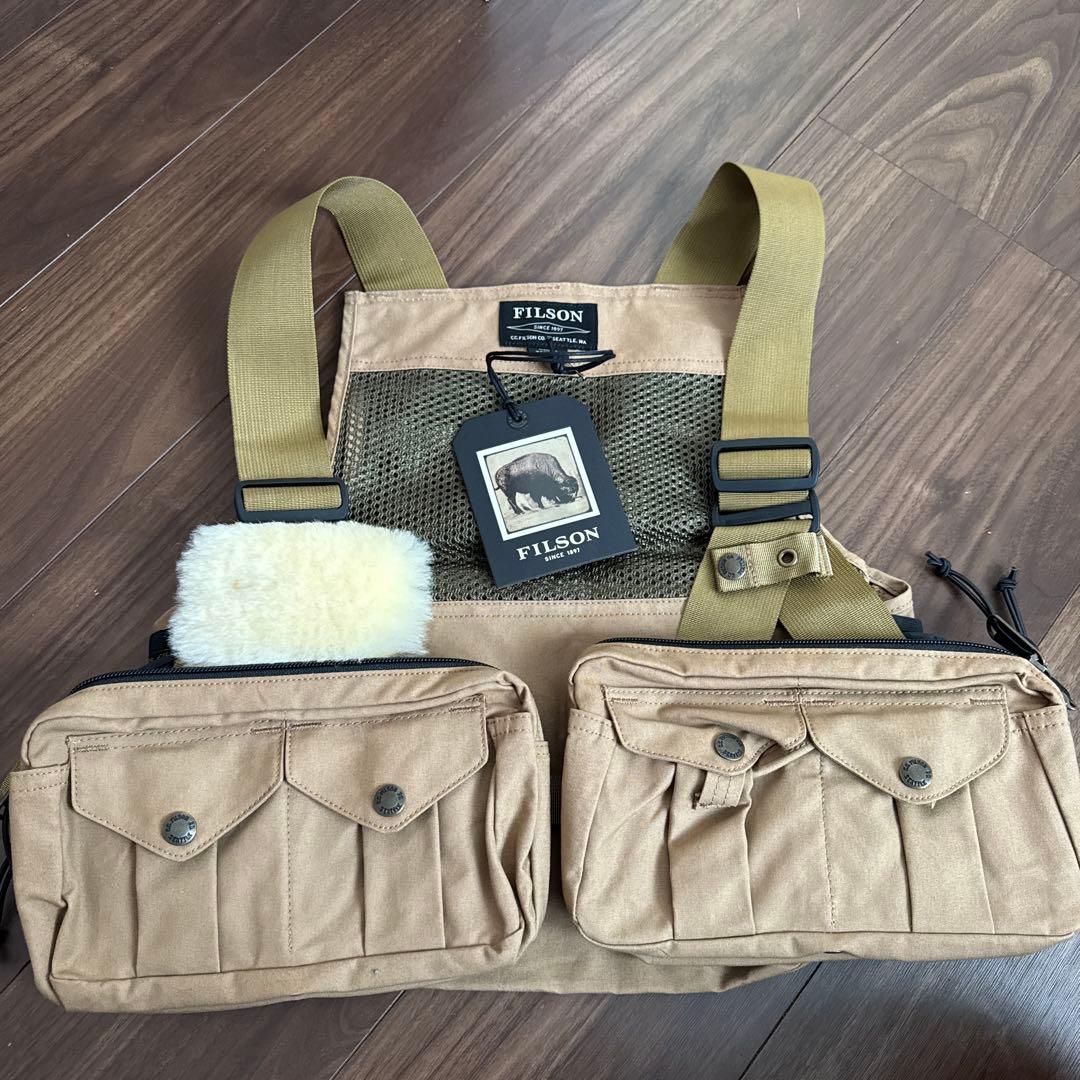 FILSON メッシュフィッシングストラップベスト M ベージュ
