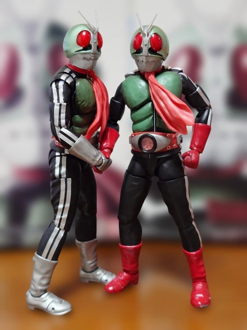 真骨彫　仮面ライダー新1号＆新2号