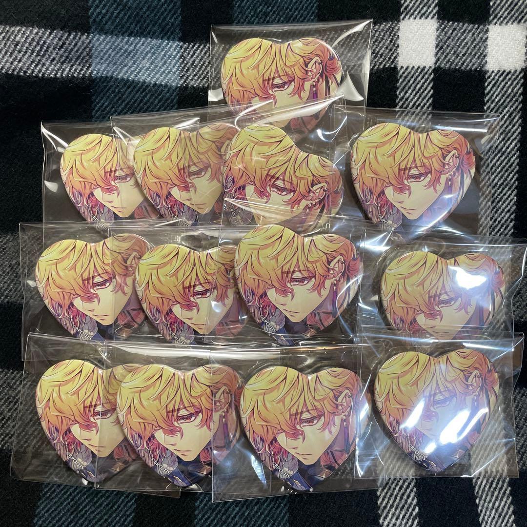 泡沫のユークロニア　アニメガ×ソフマップ特典　ハート型缶バッジ 露草