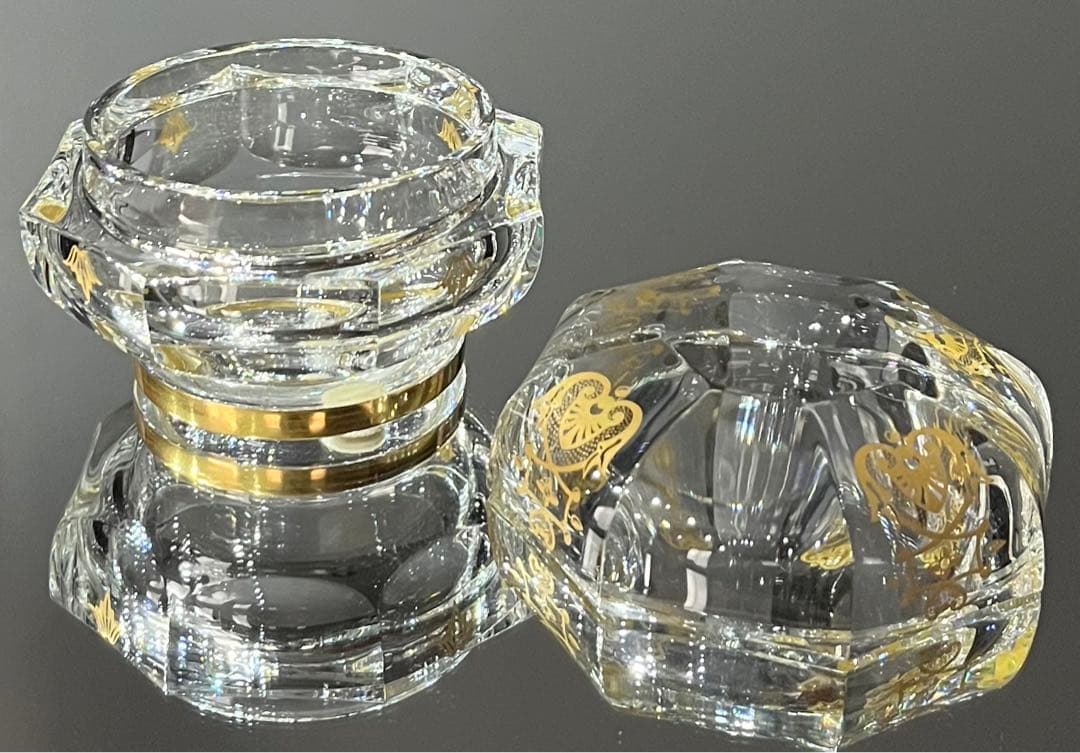 BACCARATバカラ/※廃盤極稀少型　エンパイア 金彩　蓋物　美品