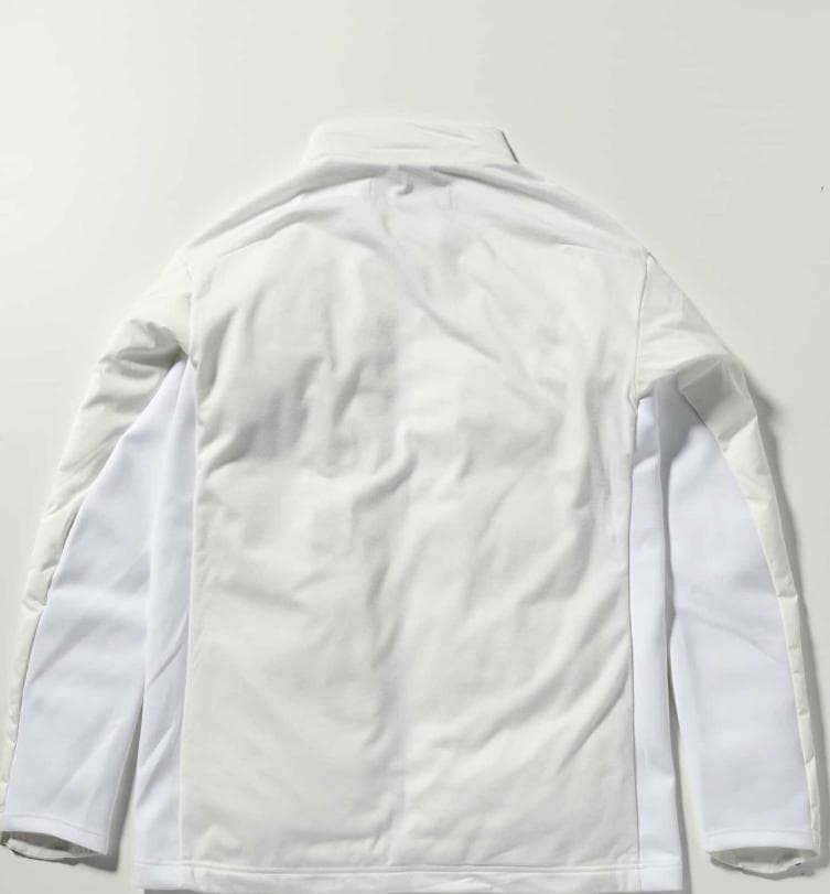 【新品】LUXEAKMPLUSゴルフ スリーブロゴ中綿ブルゾン　ホワイト　L
