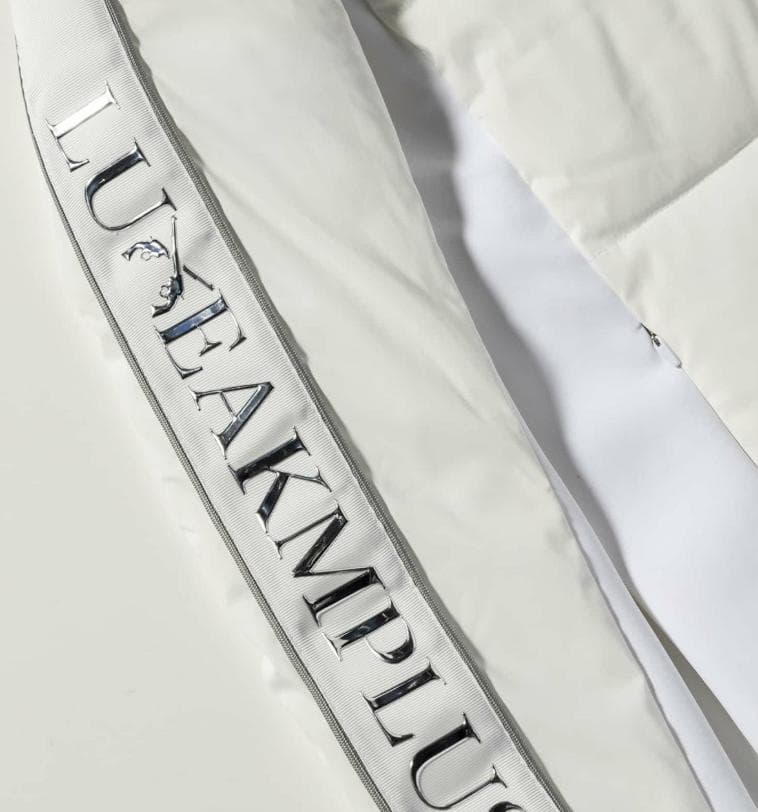 【新品】LUXEAKMPLUSゴルフ スリーブロゴ中綿ブルゾン　ホワイト　L